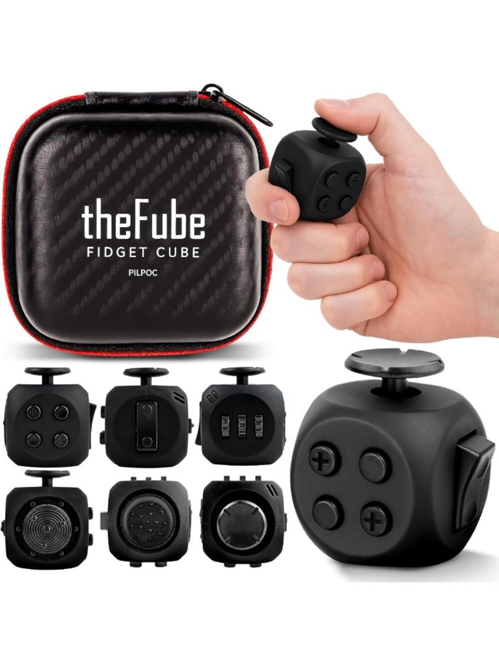 Stress Relief Fidget Cube & Infinity Cube - Fun Toys for Adults & Kids